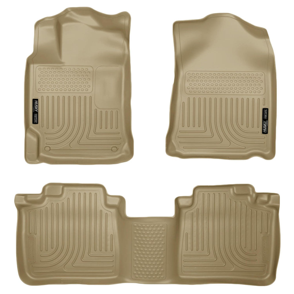 Husky Liners 99553 | Husky Liners Front & 2nd Seat Floor Liners, Fits 10-15 RX350 /RX450H 1ST/2ND ROW FLOOR LINER TAN