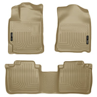 Husky Liners 99553 | Husky Liners Front & 2nd Seat Floor Liners, Fits 10-15 RX350 /RX450H 1ST/2ND ROW FLOOR LINER TAN