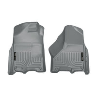 Husky Liners 18002 | Husky Liners Front Floor Liners, Fits 09-15 RAM 1500/2500/3500 W/ONE OR TWO CARPET HOOKS FRONT FLOOR LINERS GREY