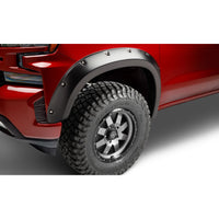 Bushwacker 40101-02 Black Pocket/Rivet Style Smooth Finish Front Fender Flares for 2019-2022 Chevrolet Silverado 1500
