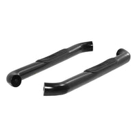 3" Round Black Steel Side Bars Select Silverado Sierra 1500 2500 3500