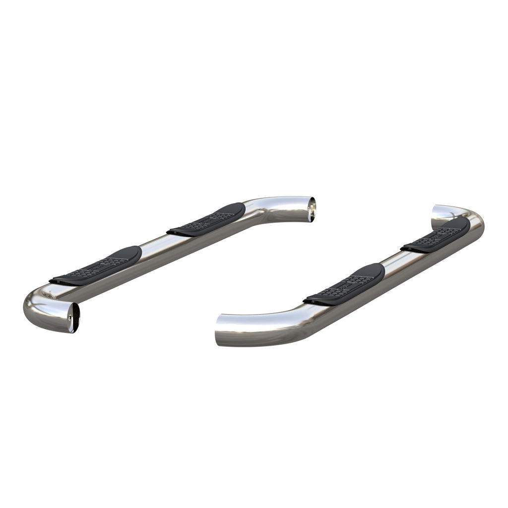 3" Round Polished Stainless Side Bars Select Ford F-250 F-350 Super Duty