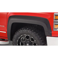 Bushwacker 40125-02 Black Extend-A-Fender Style Smooth Finish Front Fender Flares for 2019 Chevrolet Silverado 1500 LD 2014-2018 Silverado 1500 2015-2019 Silverado 2500 HD/3500 HD
