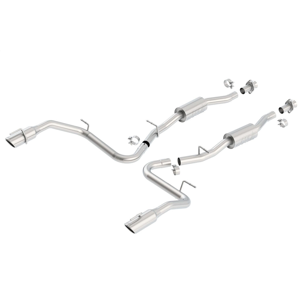 Borla 140052 | Borla Touring Cat-Back  Exhaust System for 1999-2004 Ford Mustang Cobra 4.6L V8 SC Manual Transmission Rear Wheel Drive 2-Door Coupe (w/Independent Rear Suspension).
