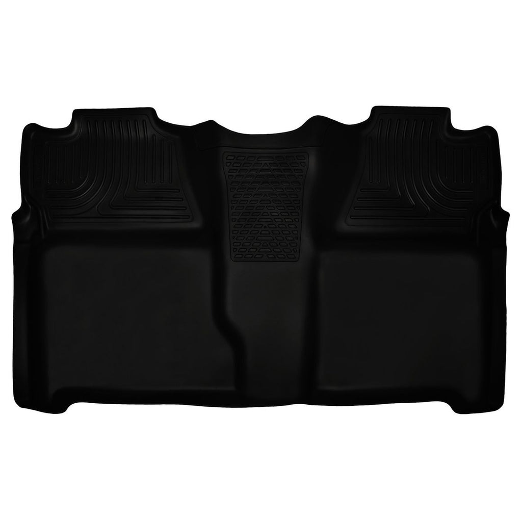 Husky Liners 19201 | Husky Liners 2nd Seat Floor Liner (Full Coverage), Fits 07-13 SILVERADO/SIERRA 1500/07-14 SILVERADO/SIERRA 2500/3500 HD CREW CAB 2ND SEAT FLOOR LINER BLACK