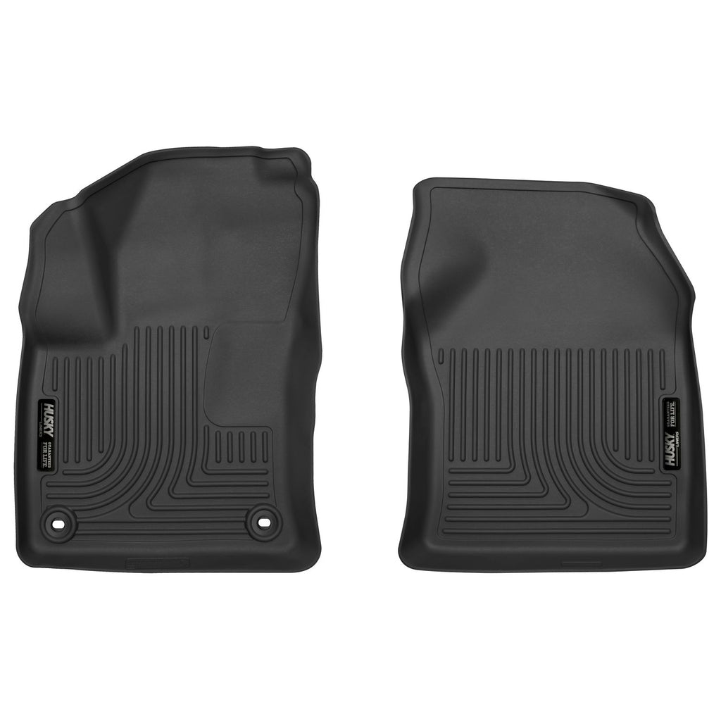 Husky Liners 52211 | Husky Liners Front Floor Liners, Fits 16-18 PRIUS/17 PRIUS PRIME BLACK FRONT ROW FRONT FLOOR LINERS