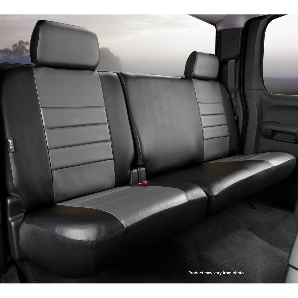 FIA-SL62-64 GRAY | 16-C EXPLORER SL REAR 60/40 SEAT COVER BLACK W/GRAY CENTER PANEL