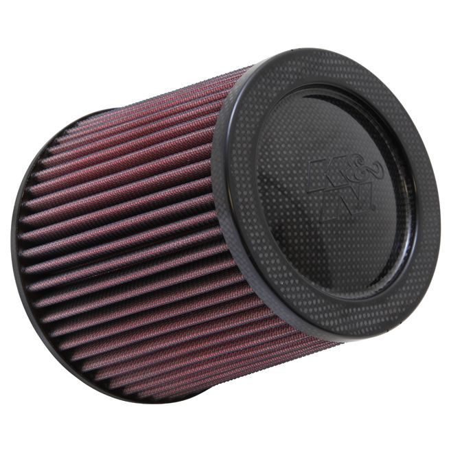 K&N RP-5044 Universal Air Filter - Carbon Fiber Top and Base