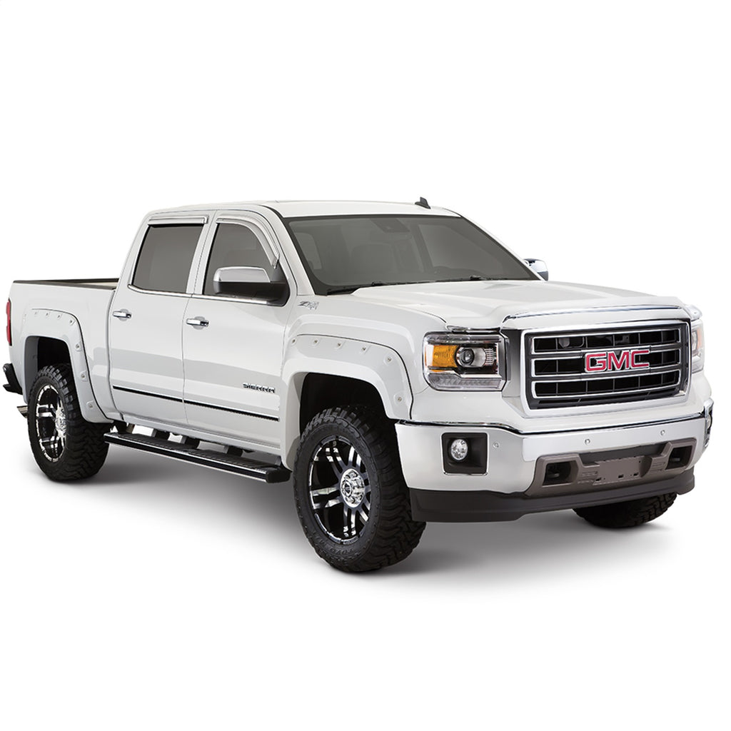 Bushwacker 20935-82 Pocket/Rivet Style Color Matched Shadow Black 4-Piece Fender Flare Set for 2016-2017 Ford F-150 (Excludes Models w/Tech Package)