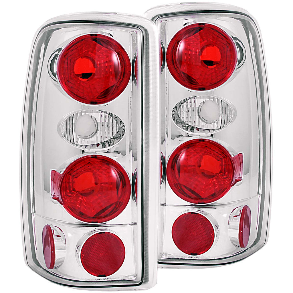 ANZO USA-211008 | Tail Light Assembly; Clear Lens; Chrome Housing;Pair