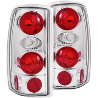 ANZO USA-211008 | Tail Light Assembly; Clear Lens; Chrome Housing;Pair