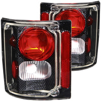ANZO USA-211015 | Tail Light Assembly; Clear/Red Lens; Carbon Housing;Pair