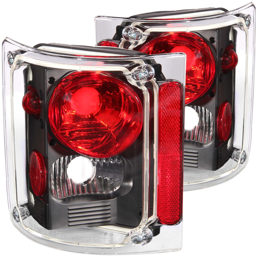 ANZO USA-211016 | Tail Light Assembly; Clear Lens; Black Housing;Pair 18 in. L x 8 in. W x 4 in. H;
