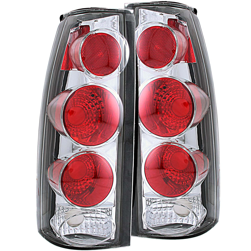 ANZO USA-211017 | Tail Light Assembly; Clear Lens; Chrome Housing; 3D Style;Pair