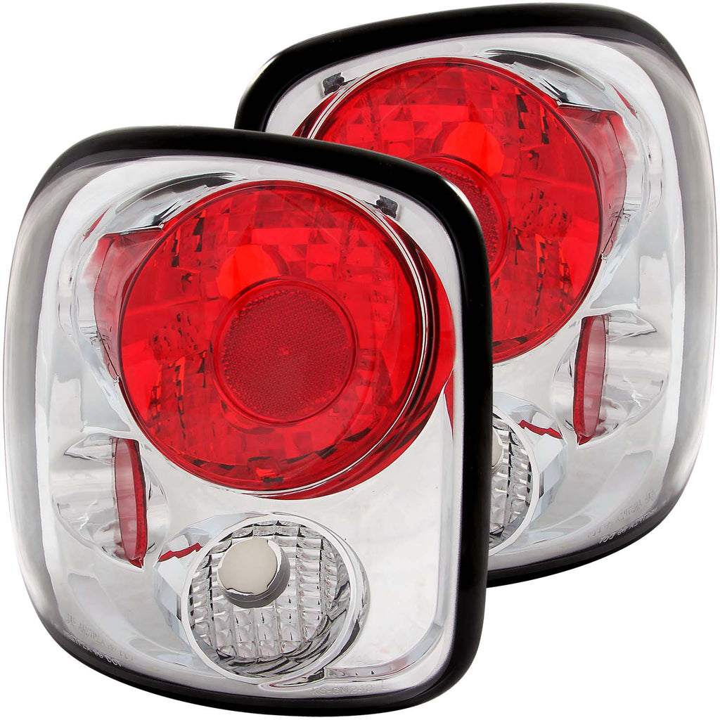 ANZO USA-211026 | Tail Light Assembly; Clear Lens; Chrome Housing;Pair