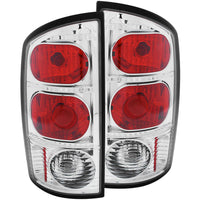 ANZO USA-211043 | Tail Light Assembly; Clear Lens; Chrome Housing;Pair