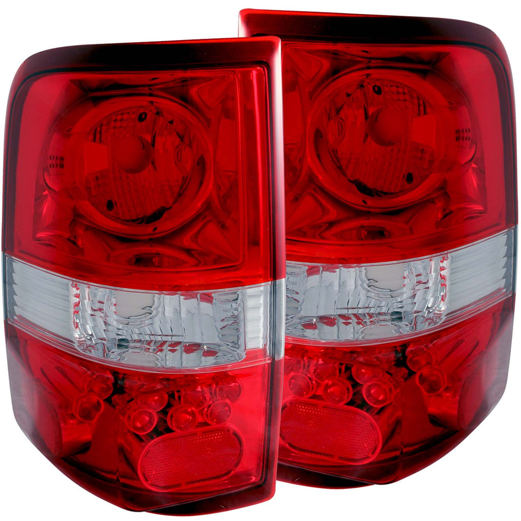 ANZO USA-211058 | Tail Light Assembly; Red/Clear Lens; LED Style;Pair