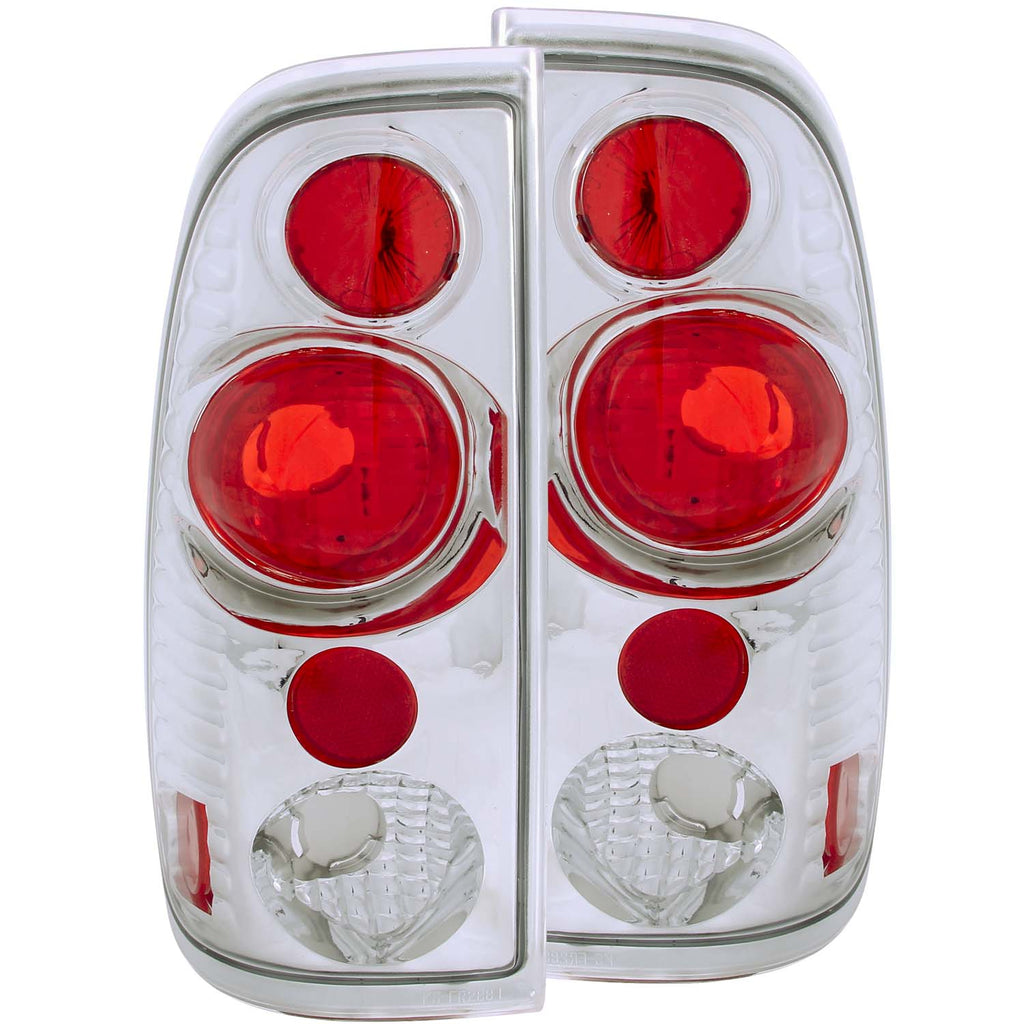 ANZO USA-211063 | Tail Light Assembly; Clear Lens; Chrome Housing; G2;Pair