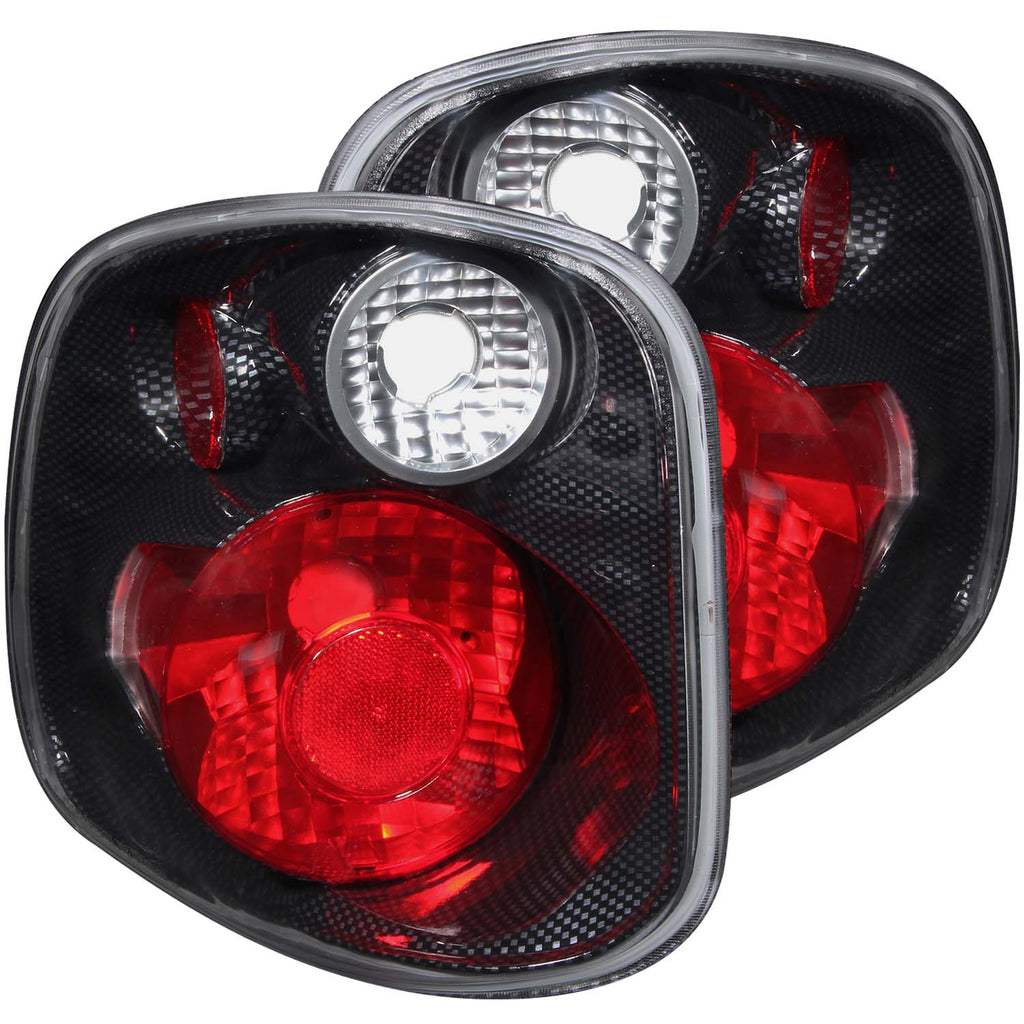 ANZO USA-211067 | Tail Light Assembly; Clear/Red Lens; Carbon Housing;Pair