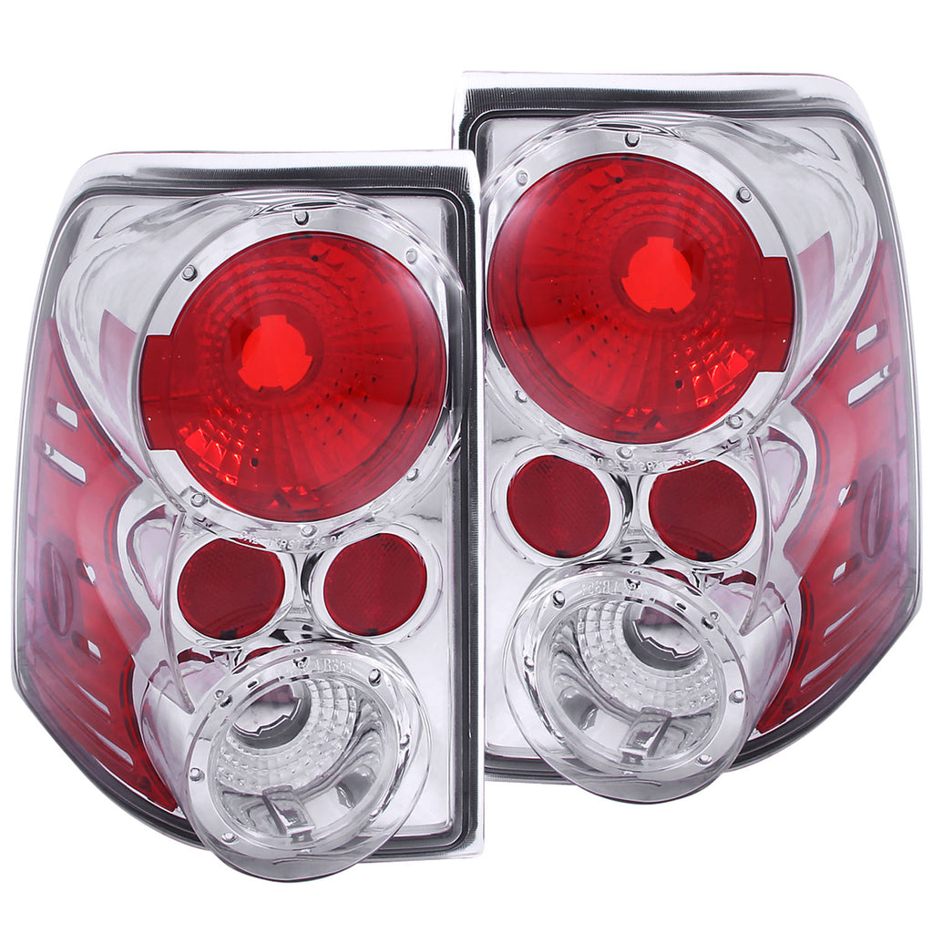 ANZO USA-211079 | Tail Light Assembly; Clear Lens; Chrome Housing;Pair