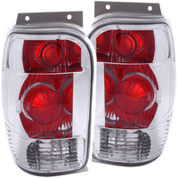 ANZO USA-211082 | Tail Light Assembly; Clear Lens; Chrome Housing;Pair