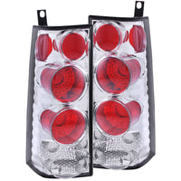 ANZO USA-211088 | Tail Light Assembly; Clear Lens; Chrome Housing;Pair Housing For 2 Bulb Design;