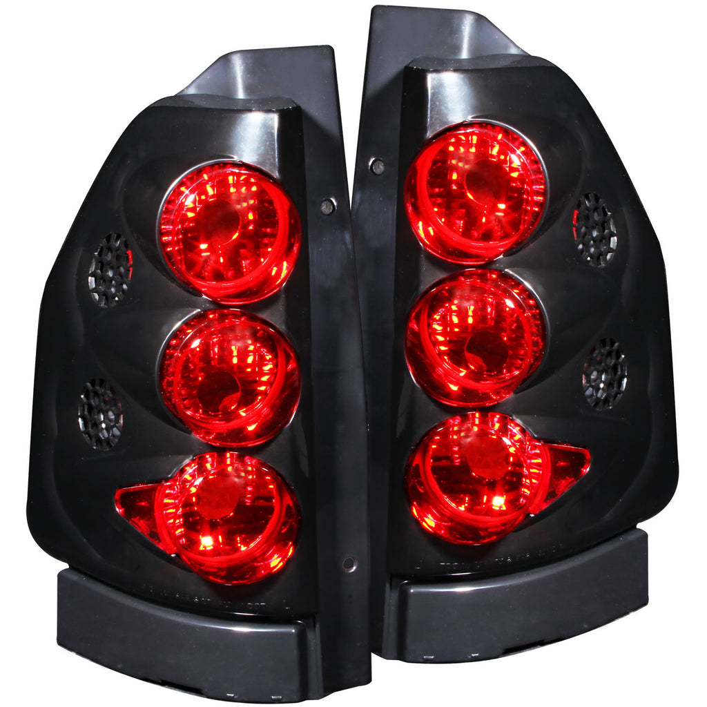 ANZO USA-211093 | Tail Light Assembly; Clear Lens; Black Housing;Pair