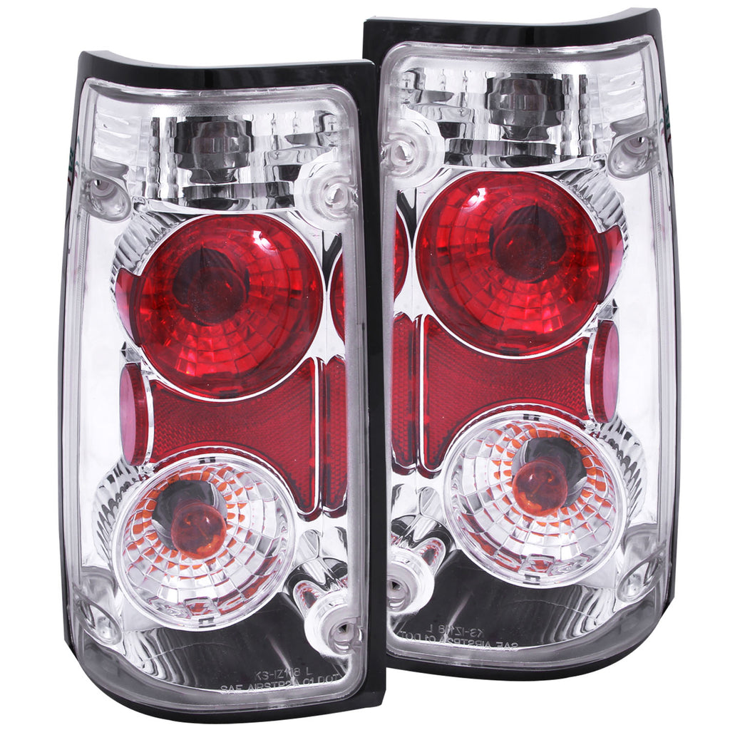ANZO USA-211098 | Tail Light Assembly; Clear Lens; Chrome Housing;Pair