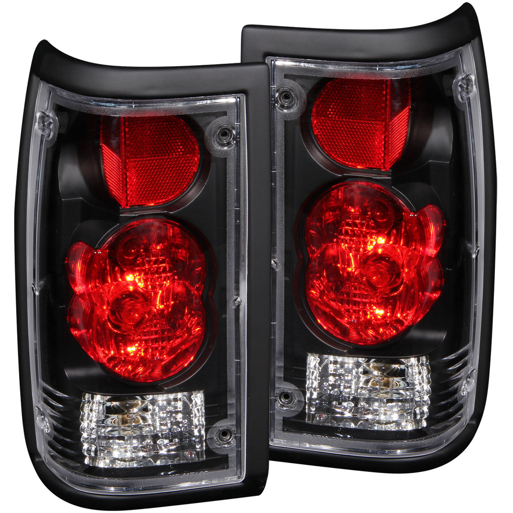 ANZO USA-211113 | Tail Light Assembly; Clear Lens; Black Housing;Pair