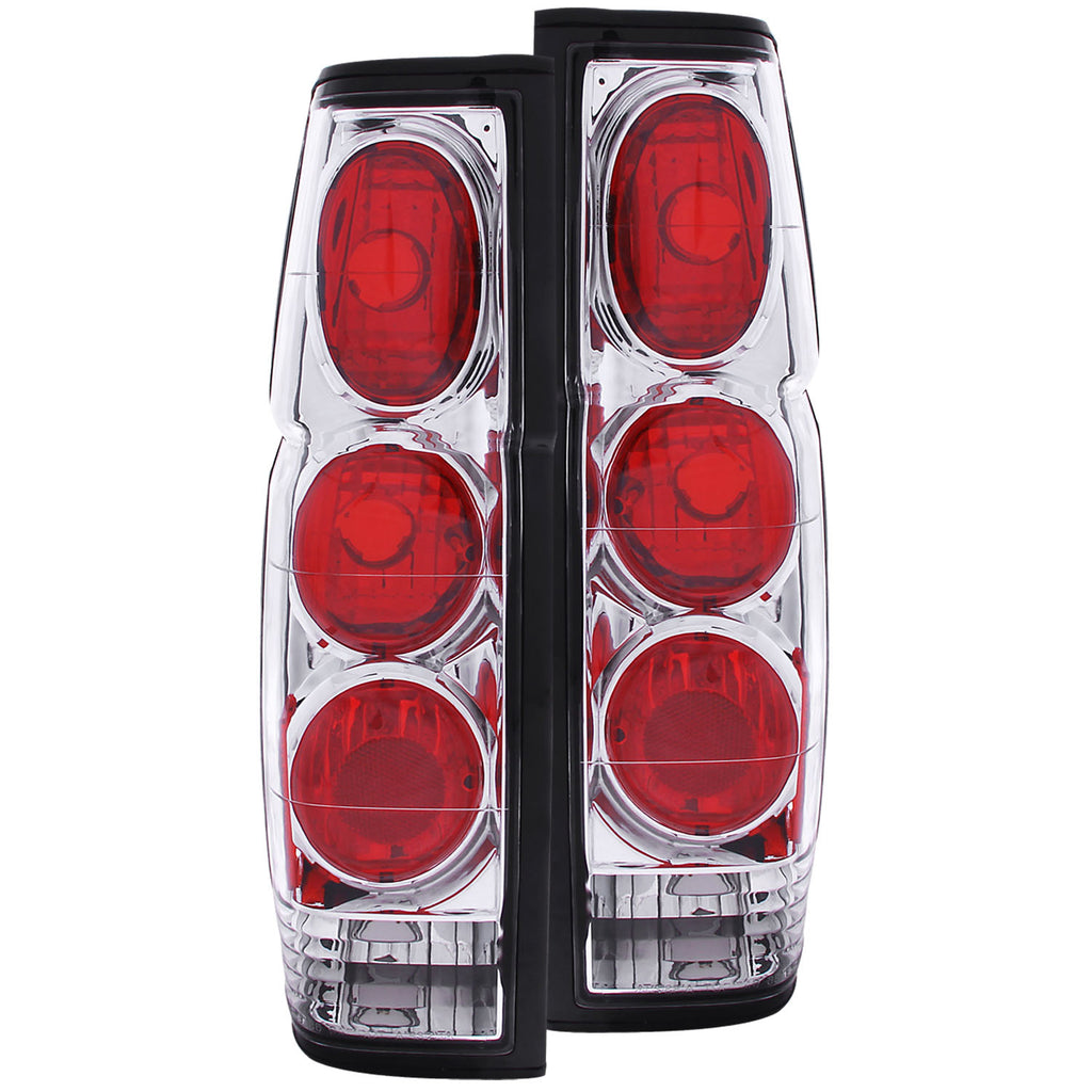 ANZO USA-211116 | Tail Light Assembly; Clear Lens; Chrome Housing;Pair