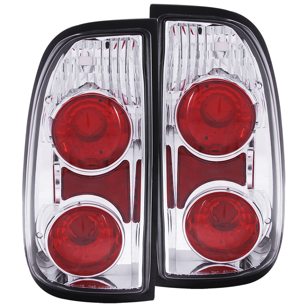 ANZO USA-211125 | Tail Light Assembly; Clear Lens; Chrome Housing;Pair
