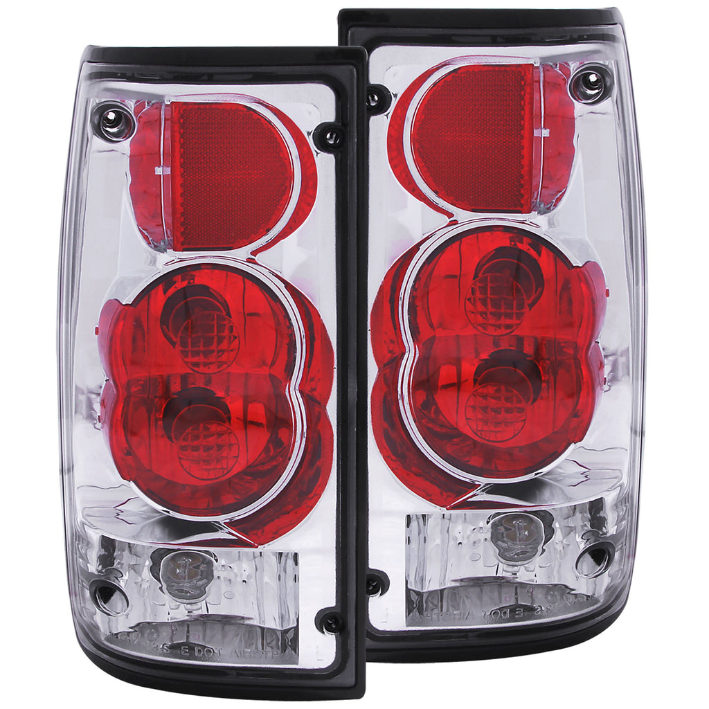 ANZO USA-211130 | Tail Light Assembly; Clear Lens; Chrome Housing;Pair