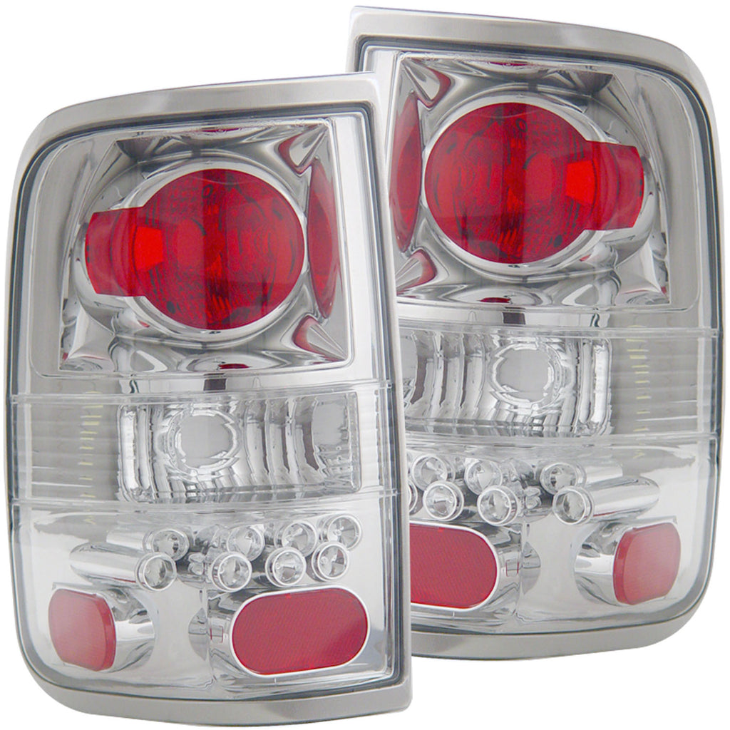 ANZO USA-211138 | Tail Light Assembly; Clear Lens; Chrome Housing;Pair