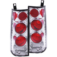 ANZO USA-211147 | Tail Light Assembly; Clear Lens; Chrome Housing;Pair Housing For 3 Bulb Design;