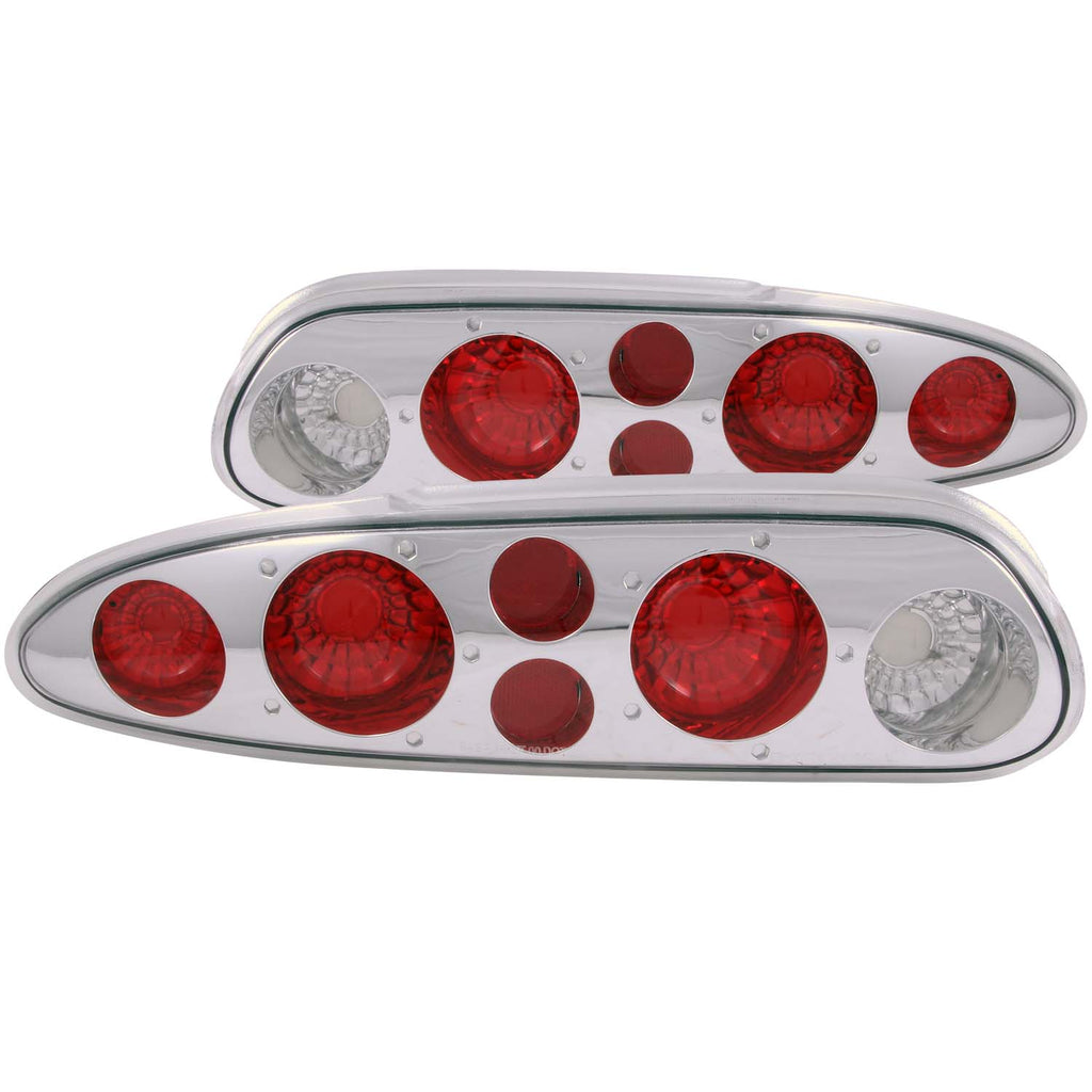 ANZO USA-221011 | Tail Light Assembly; Clear Lens; Chrome Housing;Pair