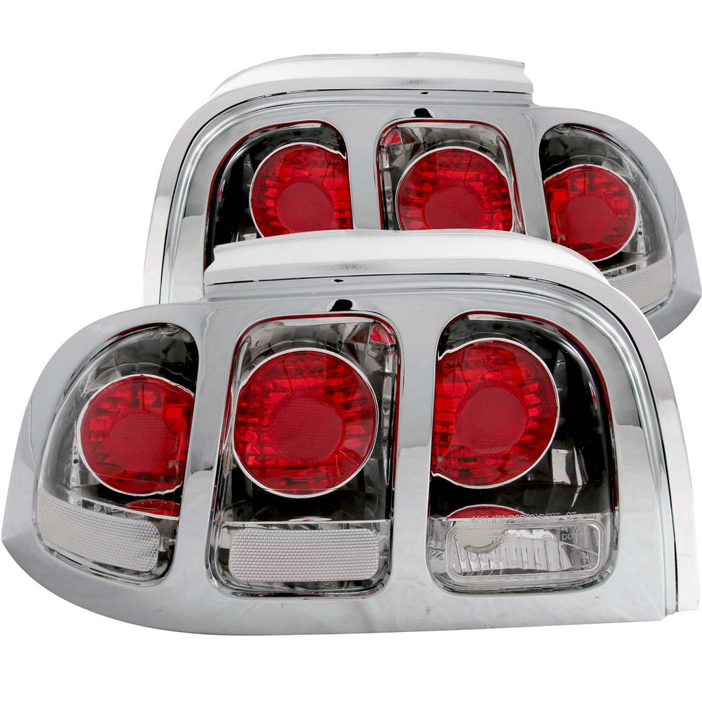 ANZO USA-221018 | Tail Light Assembly; Clear Lens; Chrome Housing;Pair