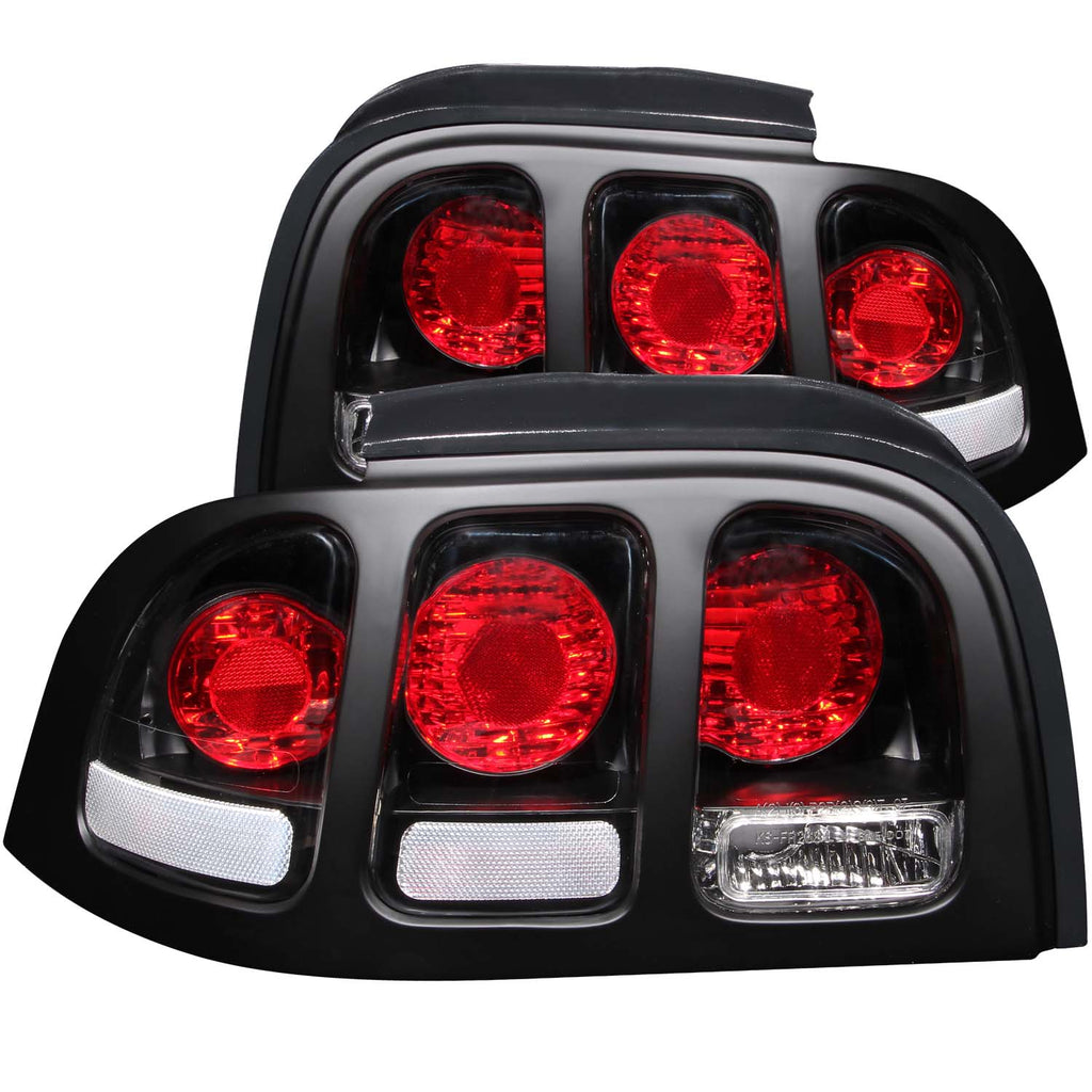 ANZO USA-221020 | Tail Light Assembly; Clear Lens; Black Housing;Pair