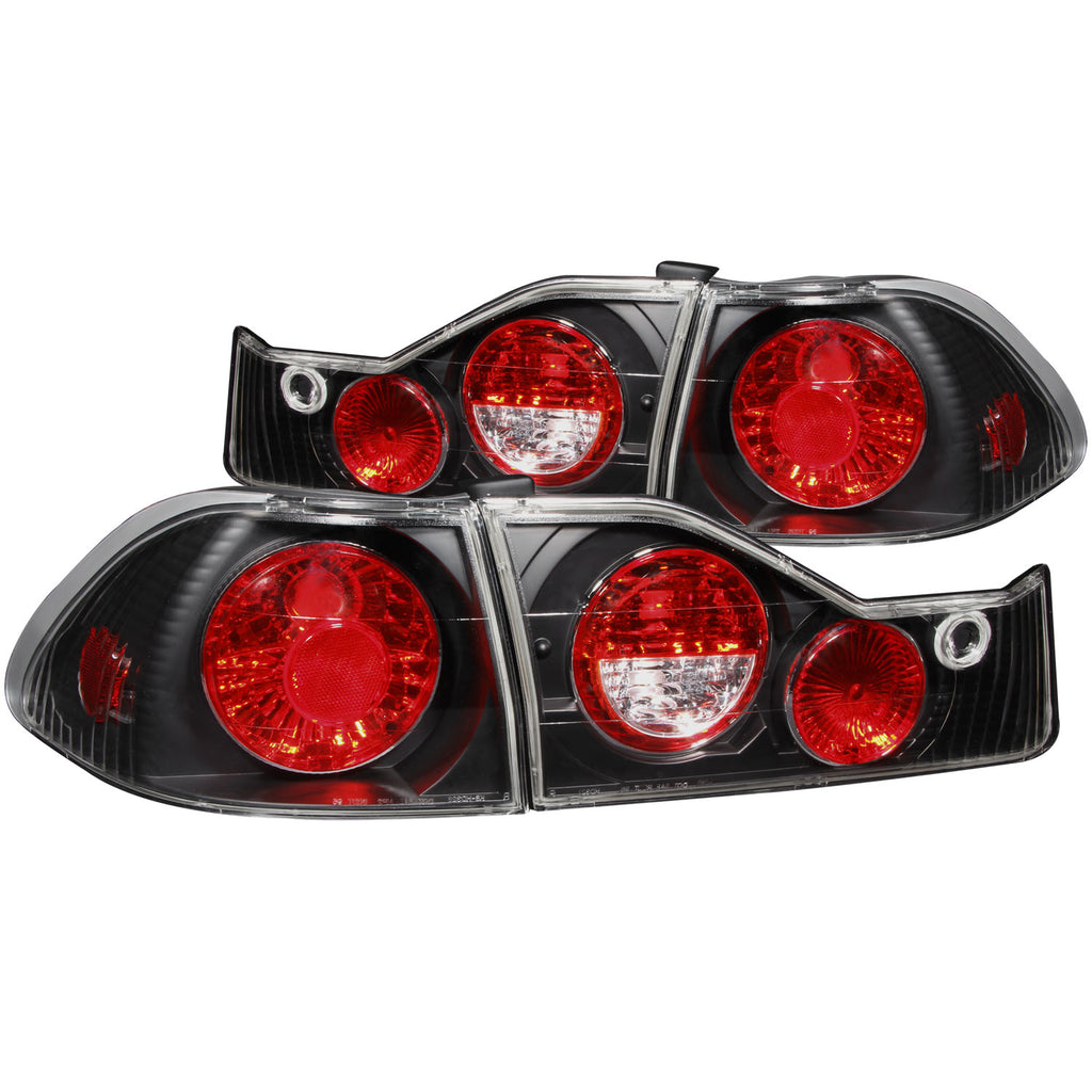 ANZO USA-221041 | Tail Light Assembly; Clear Lens; Black Housing;Pair