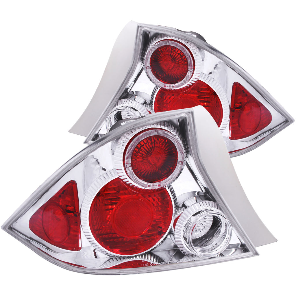 ANZO USA-221045 | Tail Light Assembly; Clear Lens; Chrome Housing;Pair
