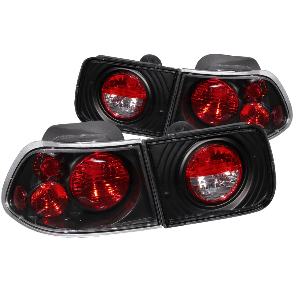 ANZO USA-221062 | Tail Light Assembly; Clear Lens; Black Housing;Pair