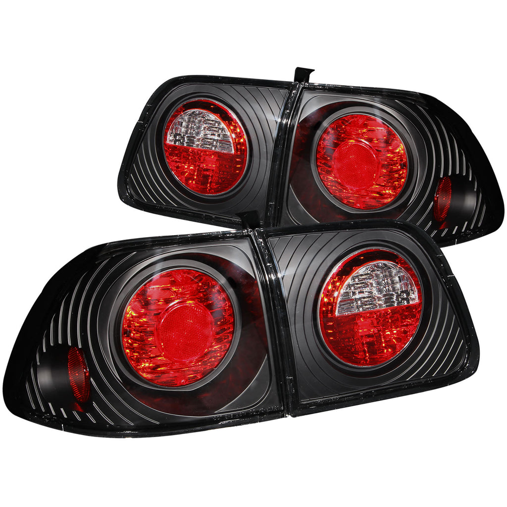 ANZO USA-221068 | Tail Light Assembly; Clear Lens; Black Housing;Pair