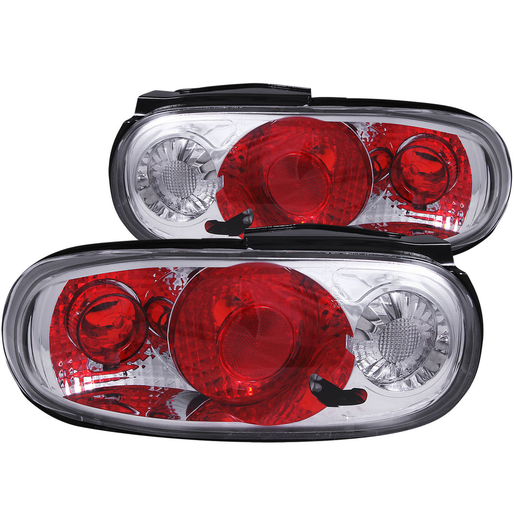 ANZO USA-221075 | Tail Light Assembly; Clear Lens; Chrome Housing;Pair