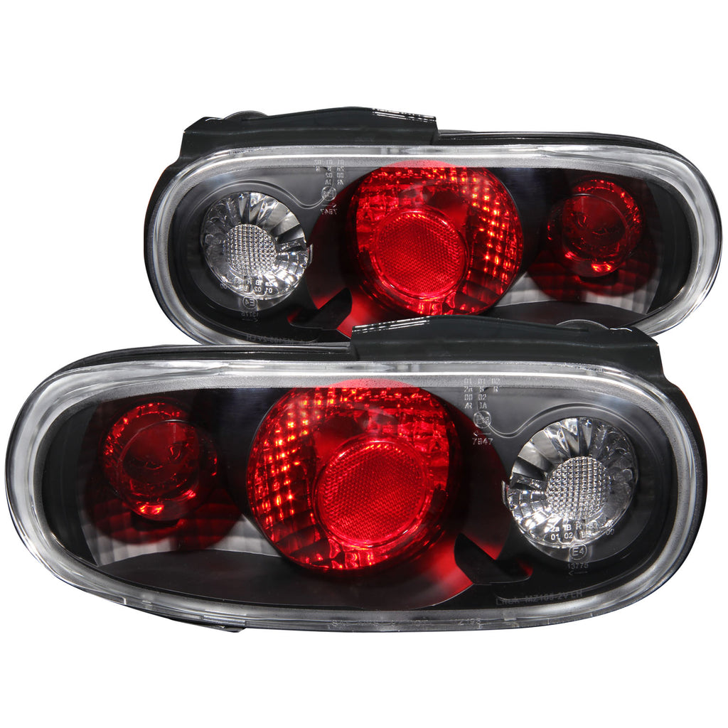 ANZO USA-221077 | Tail Light Assembly; Clear Lens; Black Housing;Pair