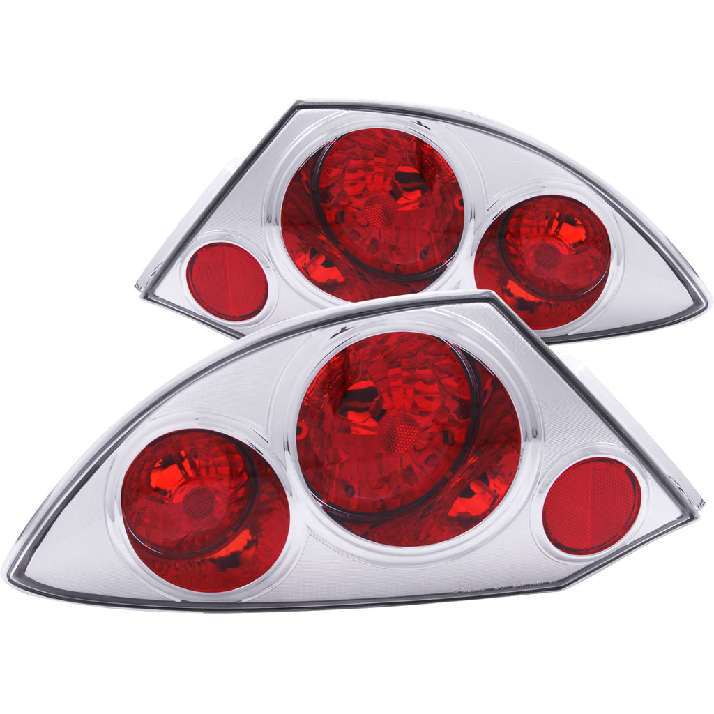ANZO USA-221080 | Tail Light Assembly; Clear Lens; Chrome Housing;Pair