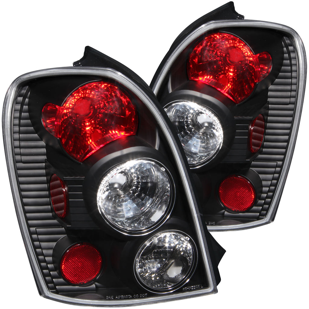 ANZO USA-221095 | Tail Light Assembly; Clear Lens; Black Housing;Pair
