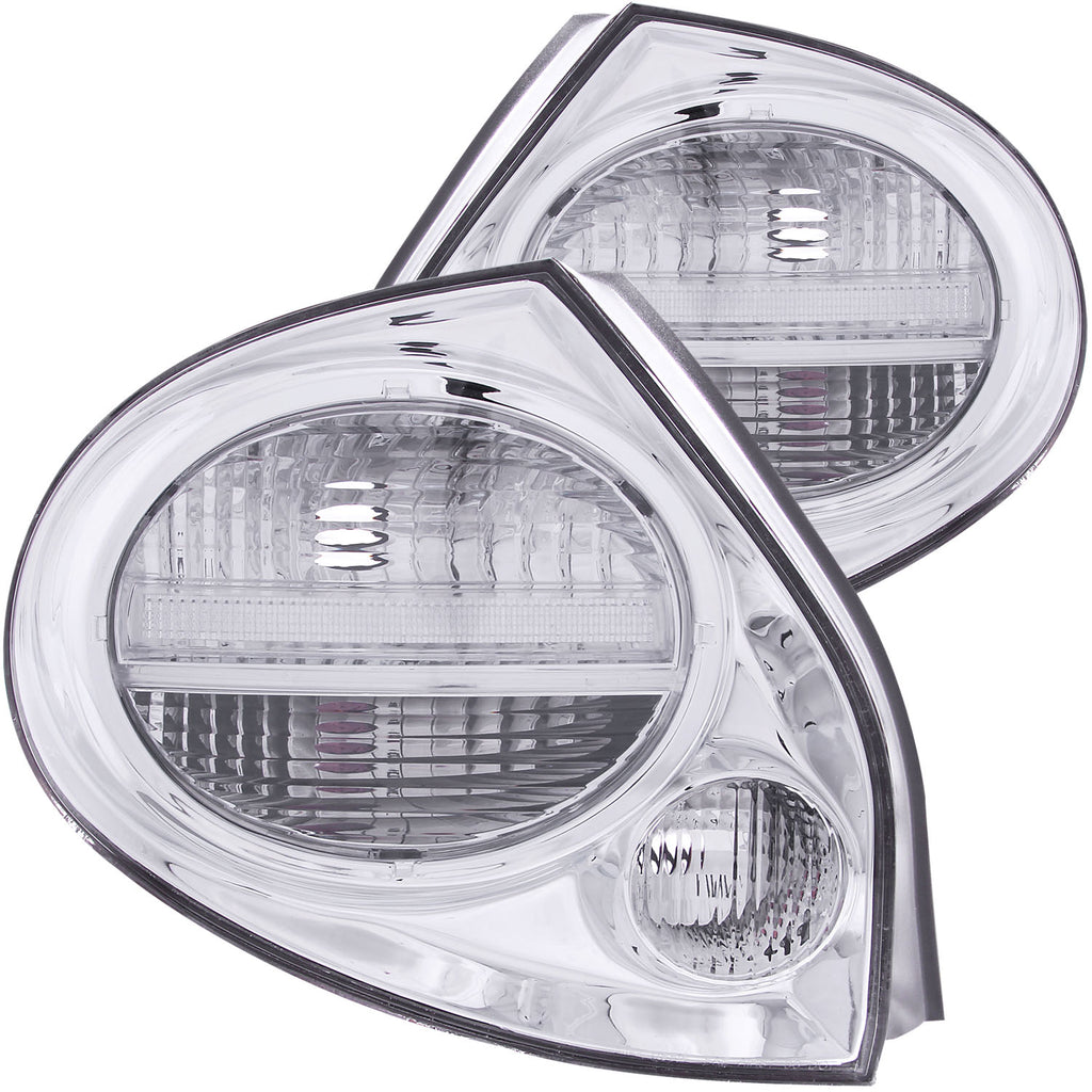 ANZO USA-221096 | Tail Light Assembly; Clear Lens; Chrome Housing;Pair