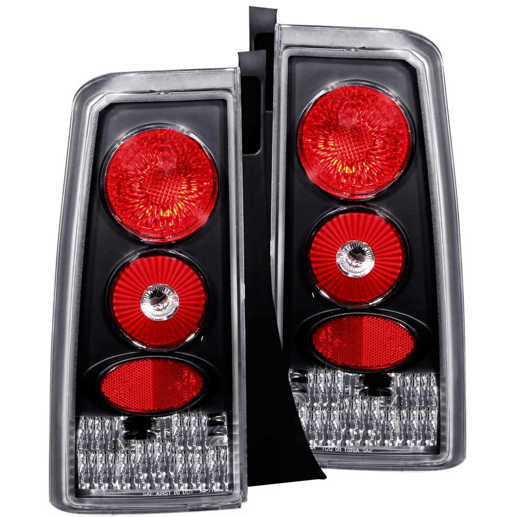 ANZO USA-221103 | Tail Light Assembly; Clear Lens; Black Housing;Pair