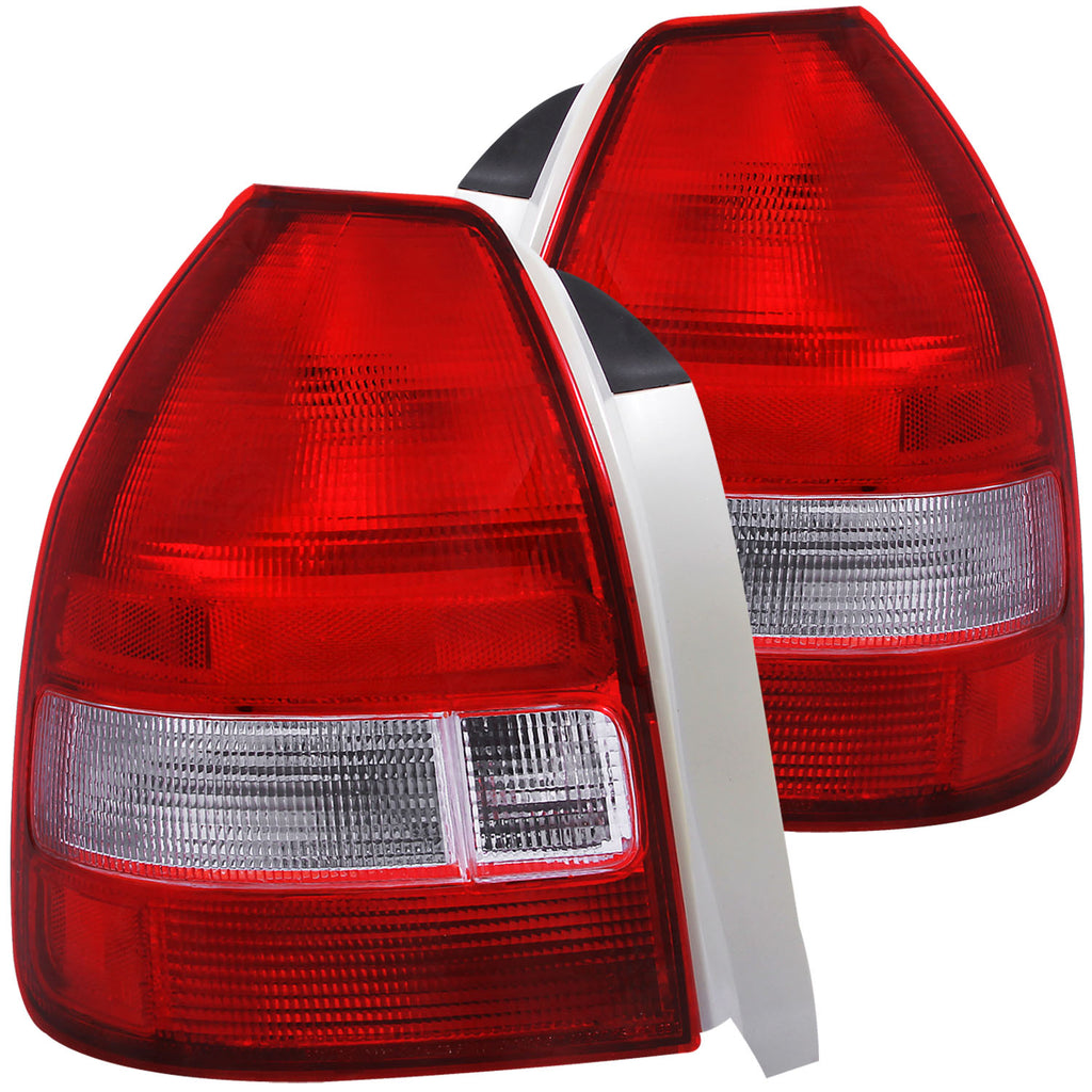 ANZO USA-221135 | Tail Light Assembly; Red/Clear Lens;Pair