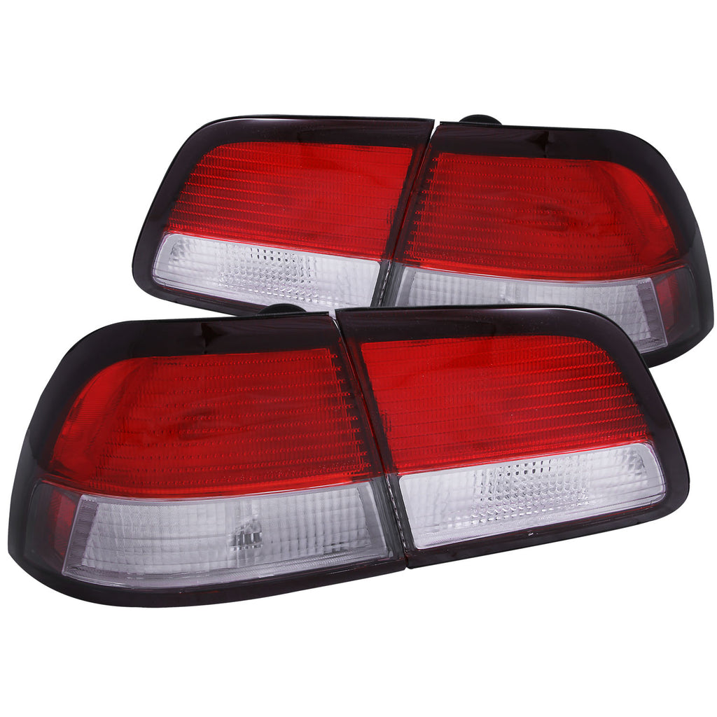 ANZO USA-221136 | Tail Light Assembly; LED; Red/Clear Lens;Pair 4 Pc.;