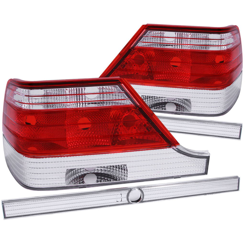 ANZO USA-221153 | Tail Light Assembly; Red/Clear Lens;Pair